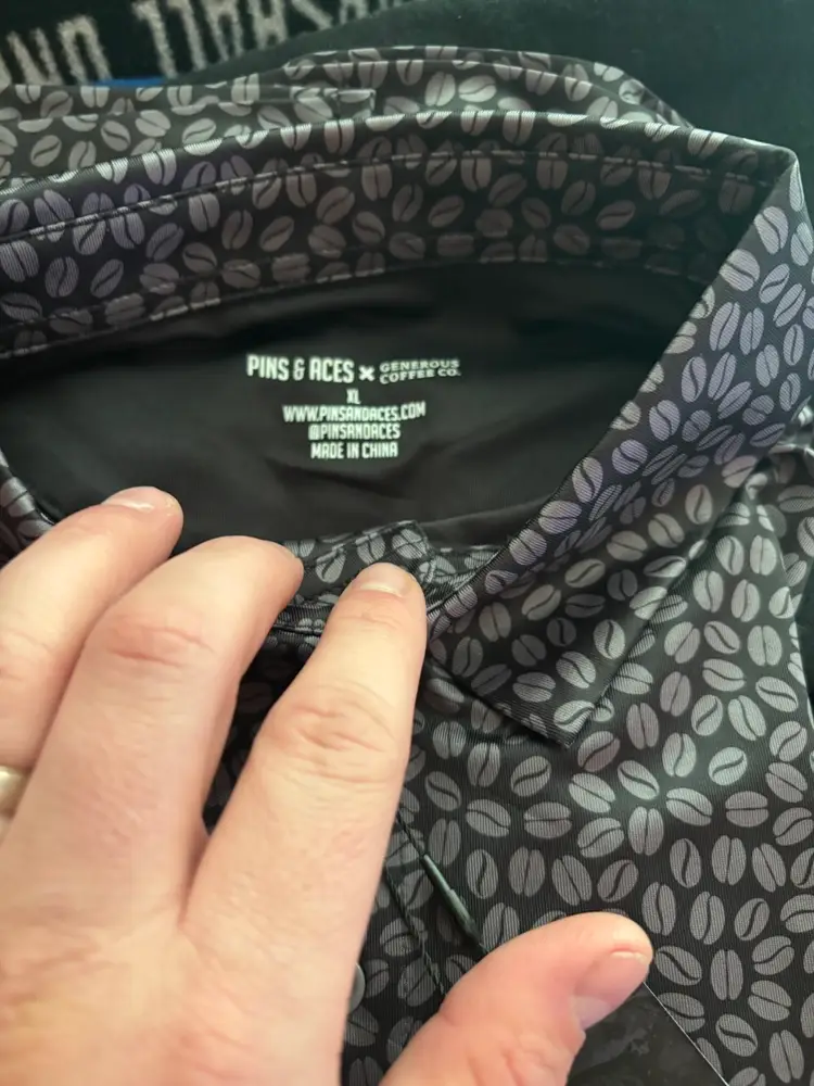 XL Pins & Aces x Generous Coffee Polo