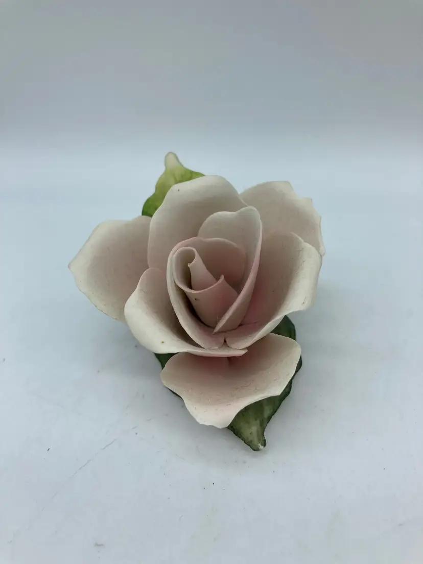 Unmarked Porcelain Pink Rose Flower