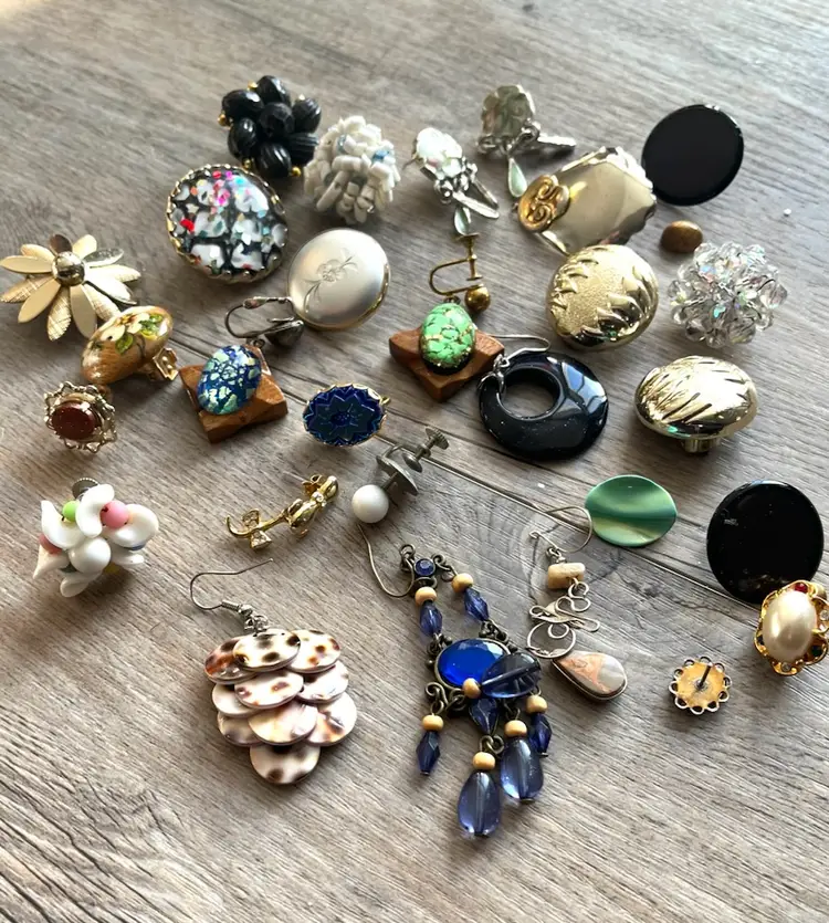 Single Earrings Jewelry Mix Lot Repurpose Crafts