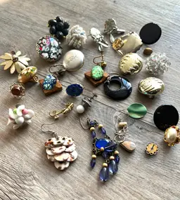 Single Earrings Jewelry Mix Lot Repurpose Crafts
