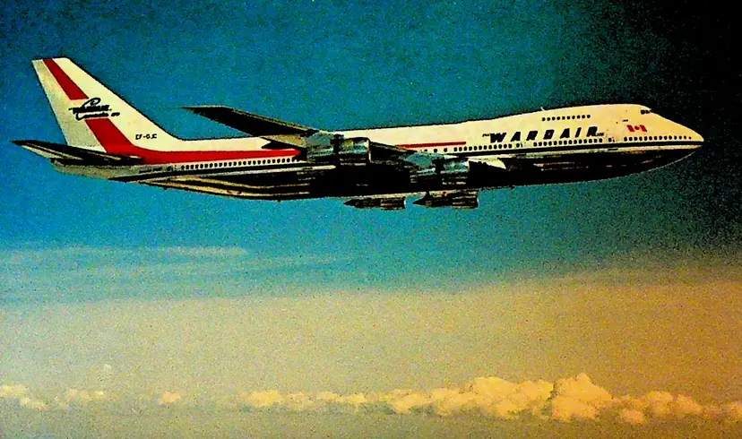 Wardair Boeing 747 Unused Postcard