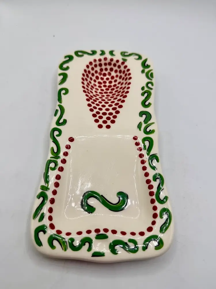 RARE. Simply Christmas M. Bagwell Spoon Rest Holder discontinued piece