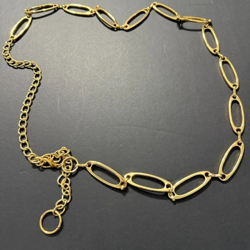Adjustable Golden Chain Belt