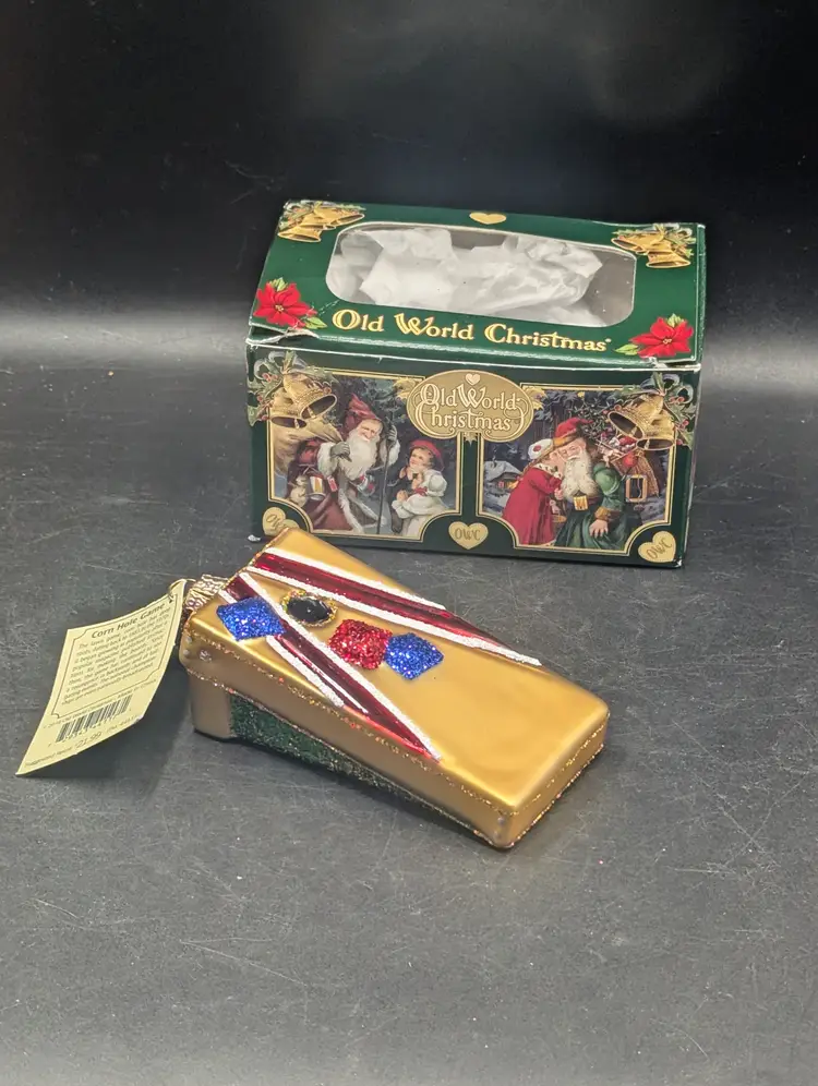 Old World Christmas Collection Cornhole Ornament