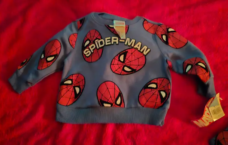 Marvel Spiderman 2Pc Jogger Sweat Suit Set Boys Size 18M New W/Tags