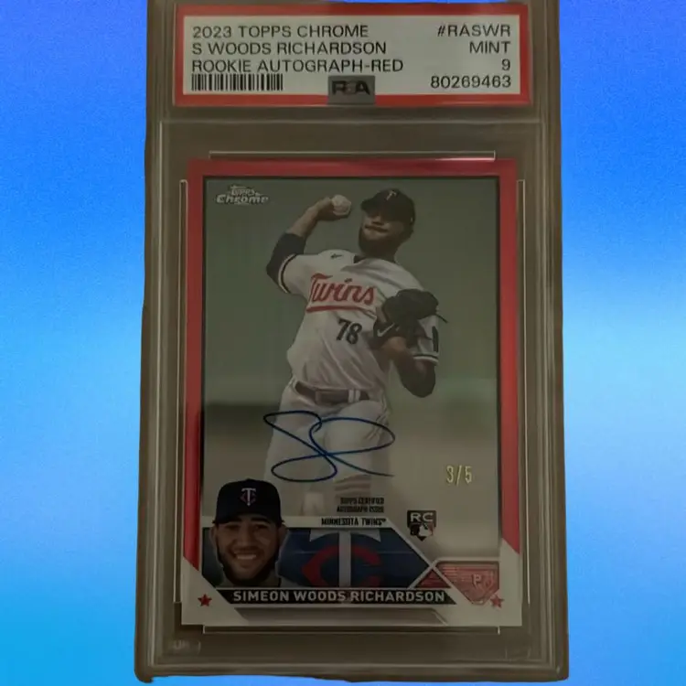 2023 Topps Chrome Simeon Woods Richardson Auto /5
