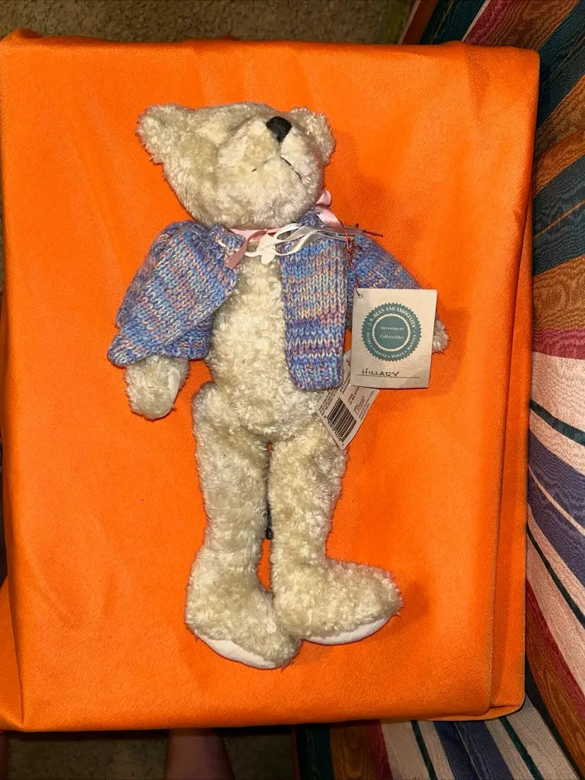 J. B. Bean Hillary Sweater Bear  14" High Boyds