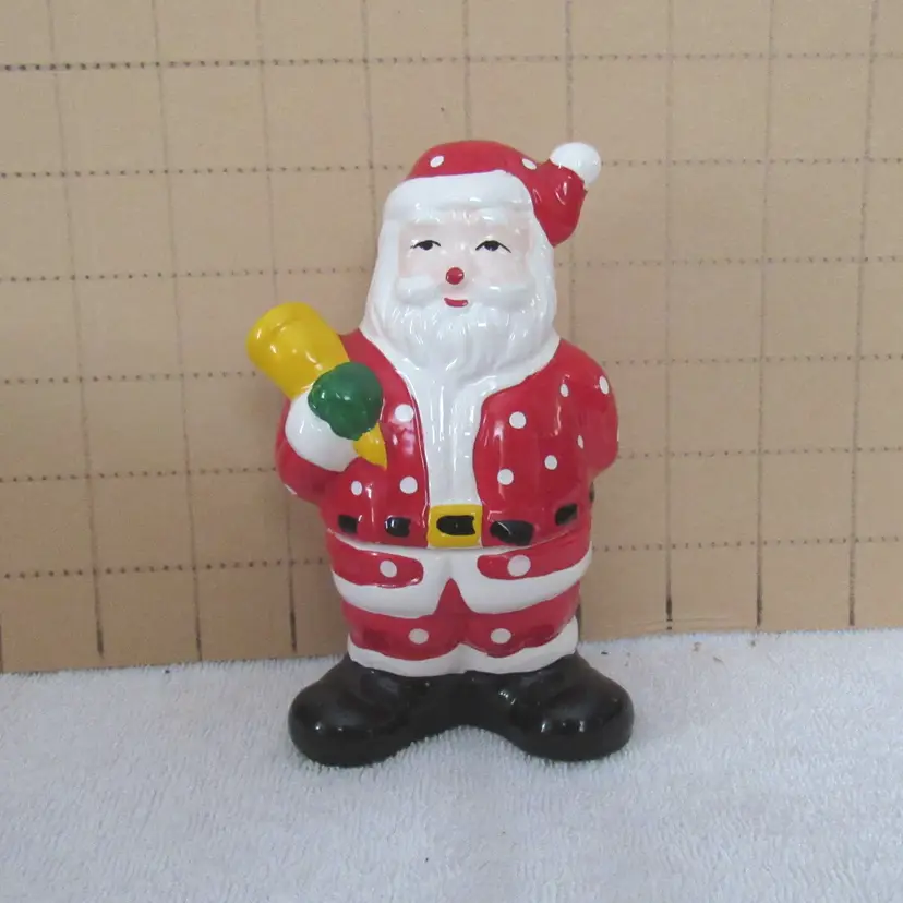 VTG Stacking Santa w/Bell Salt & Pepper Shaker Set