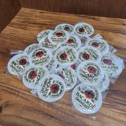 Lot of 25 Bacardi Oakheart Iron on Patches Reseller Lot