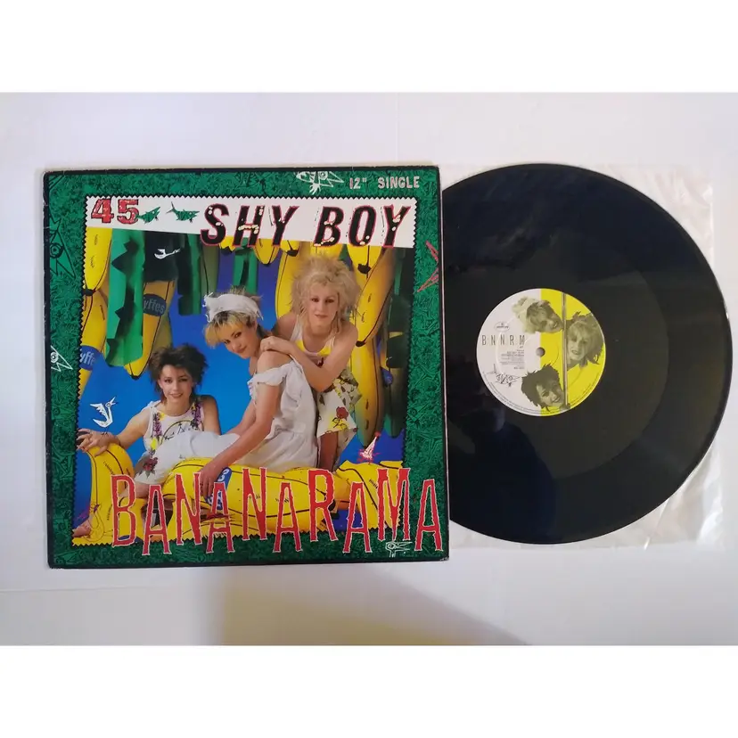 Bananarama Shy Boy Vinyl 12" EP Record 1982 Electronic Euro Pop Synth-Pop