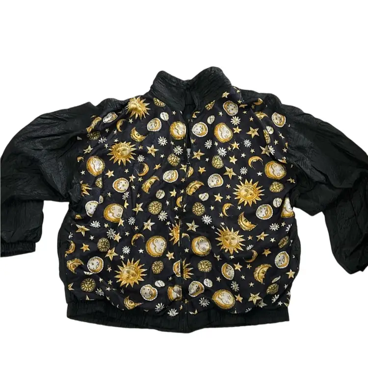 Vintage Active Elements For Women Nylon Celestial Track Suit Size 1x Jacket, 2x Pants