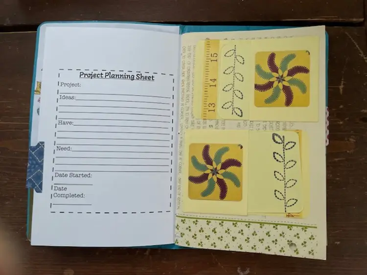 Blue Sewing Themed Journal