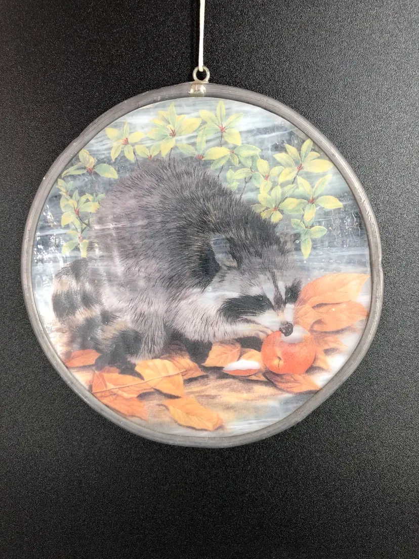 Vintage Raccoon Sun Catcher