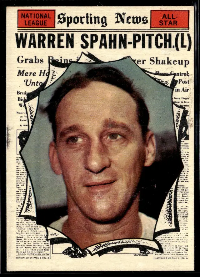 #75 Warren Spahn 1961 Topps #589 *LIVE AUCTION*