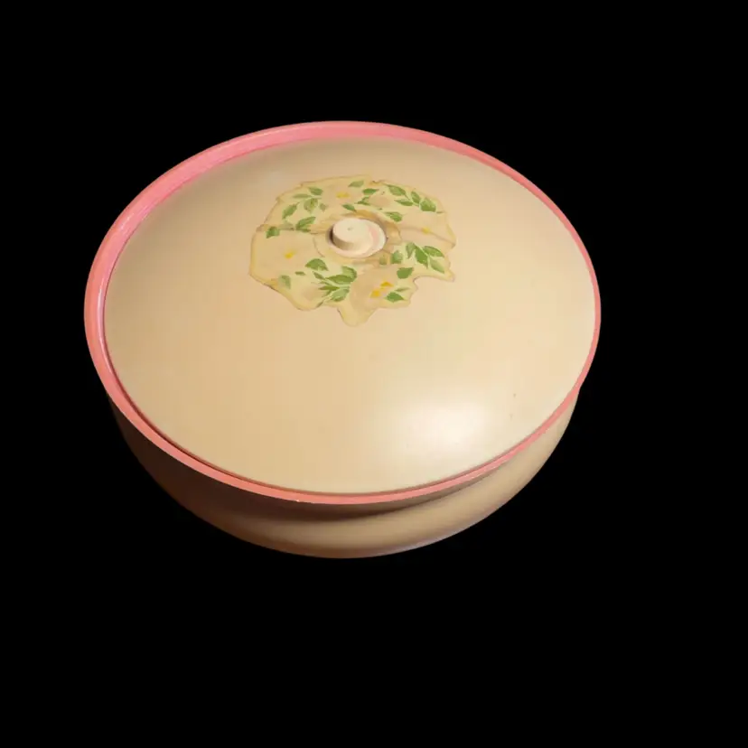 Vintage Avon “To A Wild Rose” Beauty Dust Container