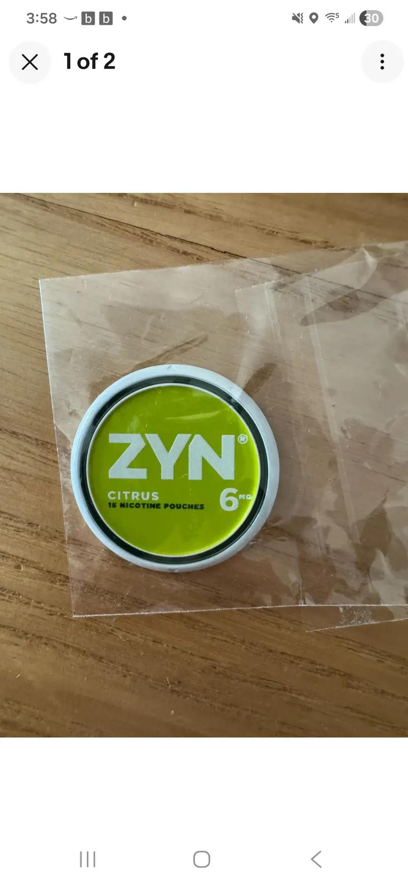 Zyn Lime Citrus Ball Marker