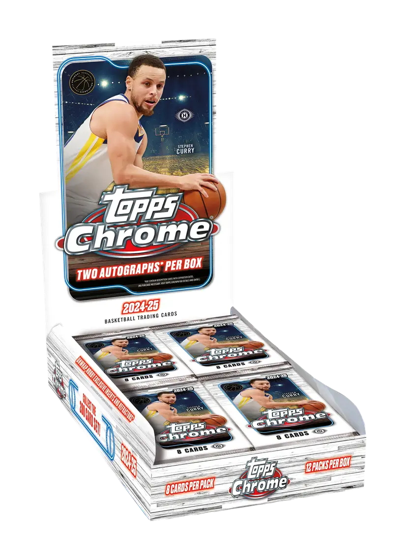 2024-25 Topps Chrome Basketball Trading Cards Box