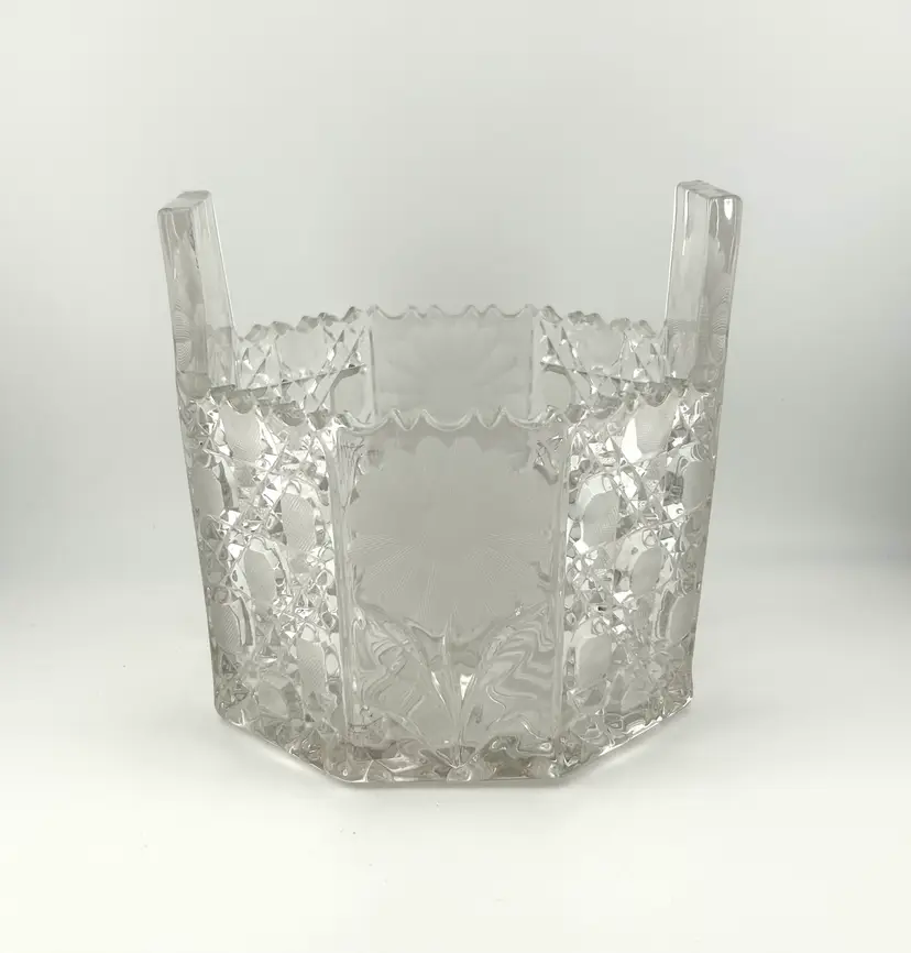 Vintage McKee EAPG Crystal Glass Ice Bucket 5βx 5.5β *READ*