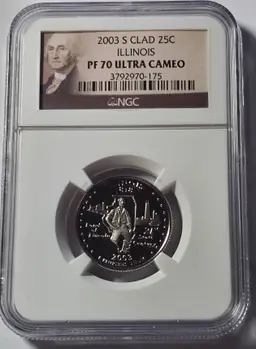 NGC 2006 S Illinois Clad PF70 Ultra Cameo