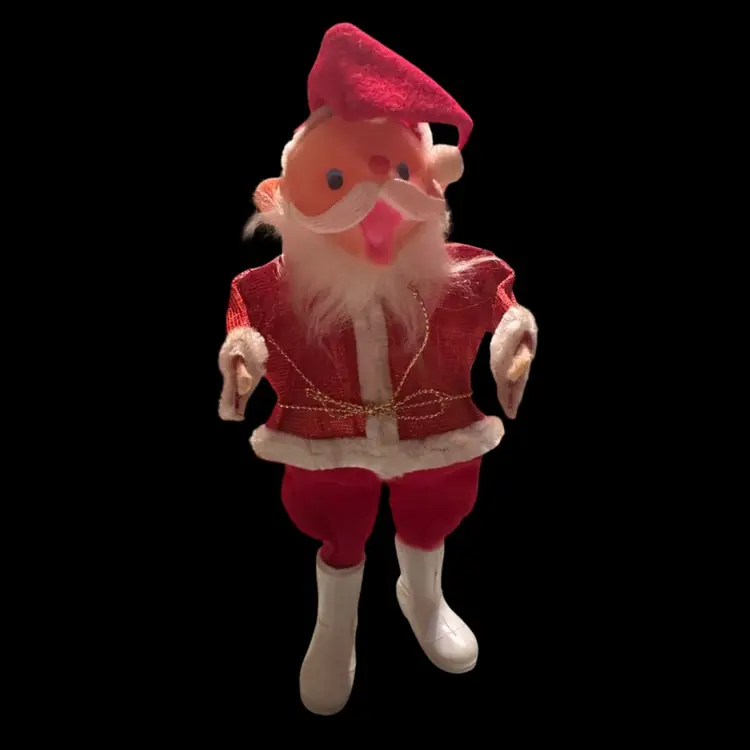 Vintage Santa -Japan Made - Bendable 8”