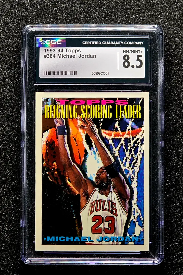 1993 Topps #384 MICHAEL JORDAN Graded CGC 8.5 NM-MINT+