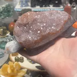 Druzy Agate Statement Sea Turtle
