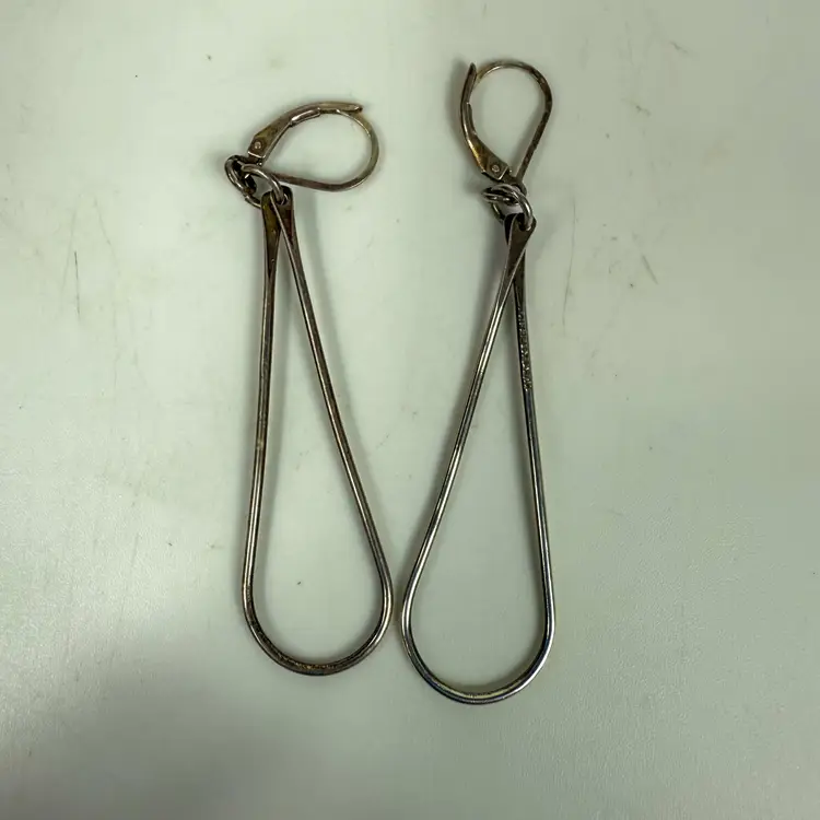 Sterling Silver Mexico Teardrop earrings