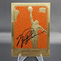 Michael Jordan 1997 Fleer 23K Gold Serial #3536 Chicago Bulls