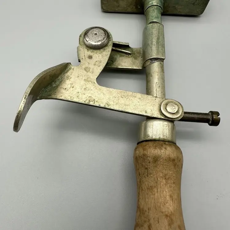 Vintage Automatic Cone Co Ice Cream Sandwich Scoop ICYPI Metal Wood Handle 1930s