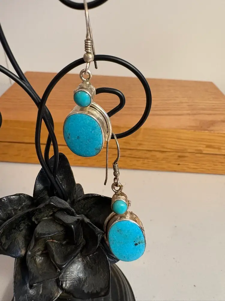 Turquoise And Sterling earrings