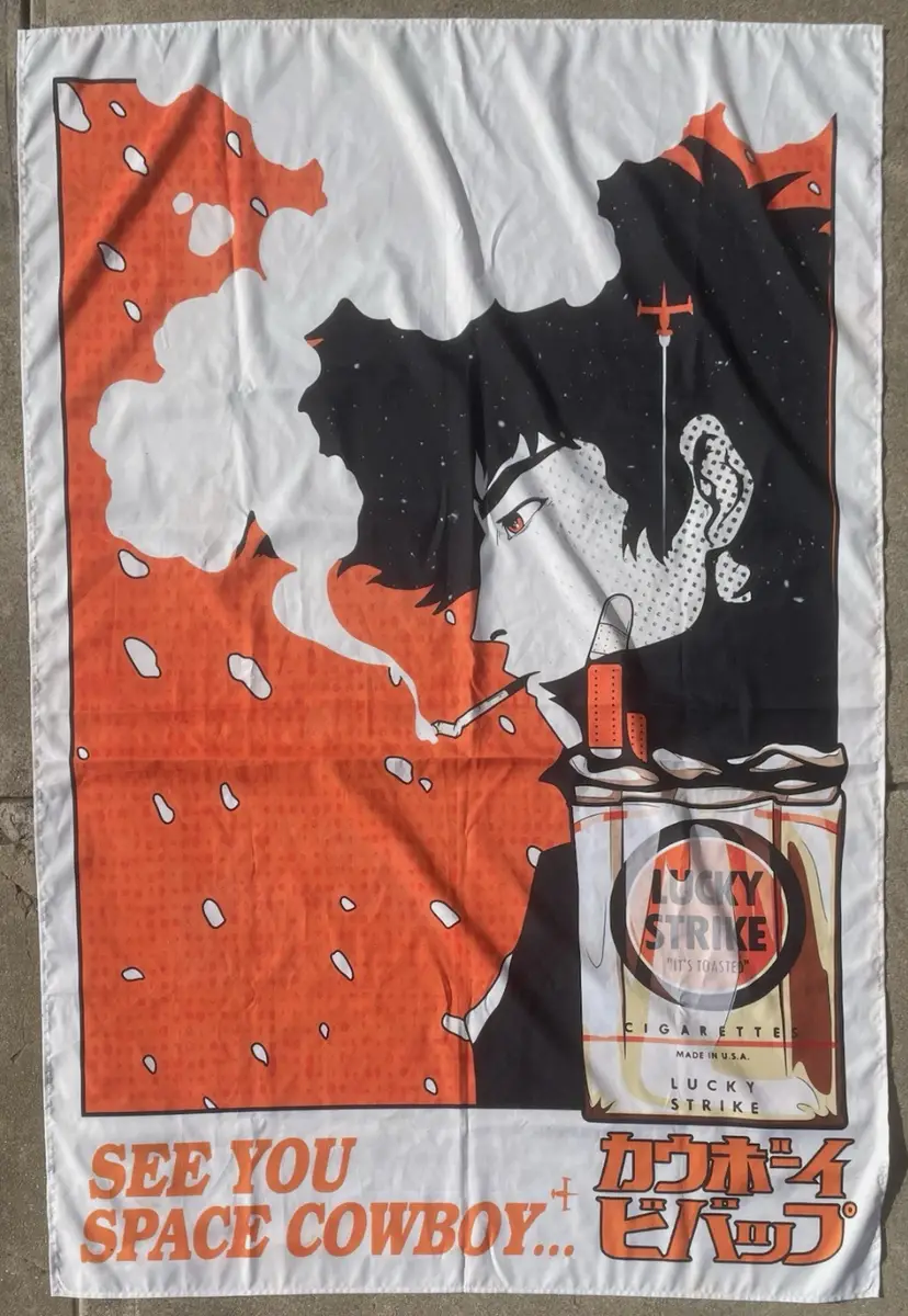 Cowboy Bebop Spike Spiegel Wall Tapestry 60x40 Anime Decor