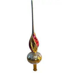 Vintage Glass Christmas Tree Topper
