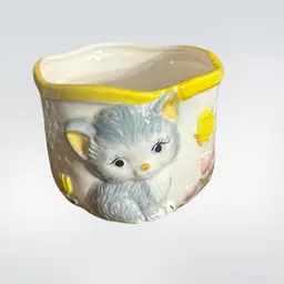 #01 - Kitty Planter Made In Japan