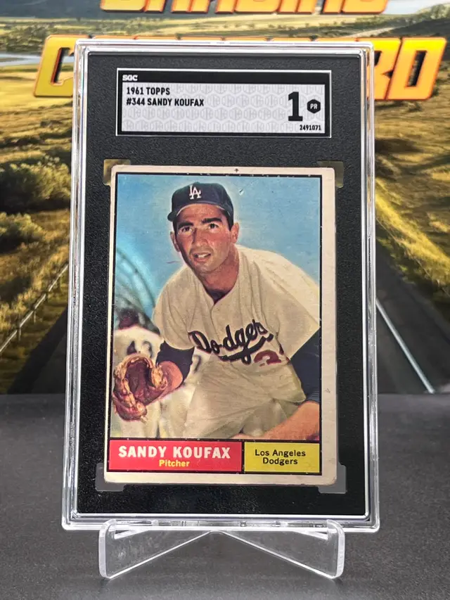 Sandy Koufax 1961 Topps SGC 1