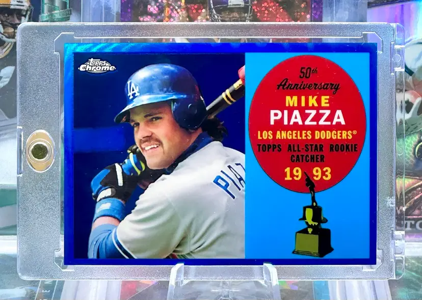 Mike Piazza 2008 Topps Chrome COLOR MATCH /200 Blue Refractor #ARC3 Los Angeles Dodgers