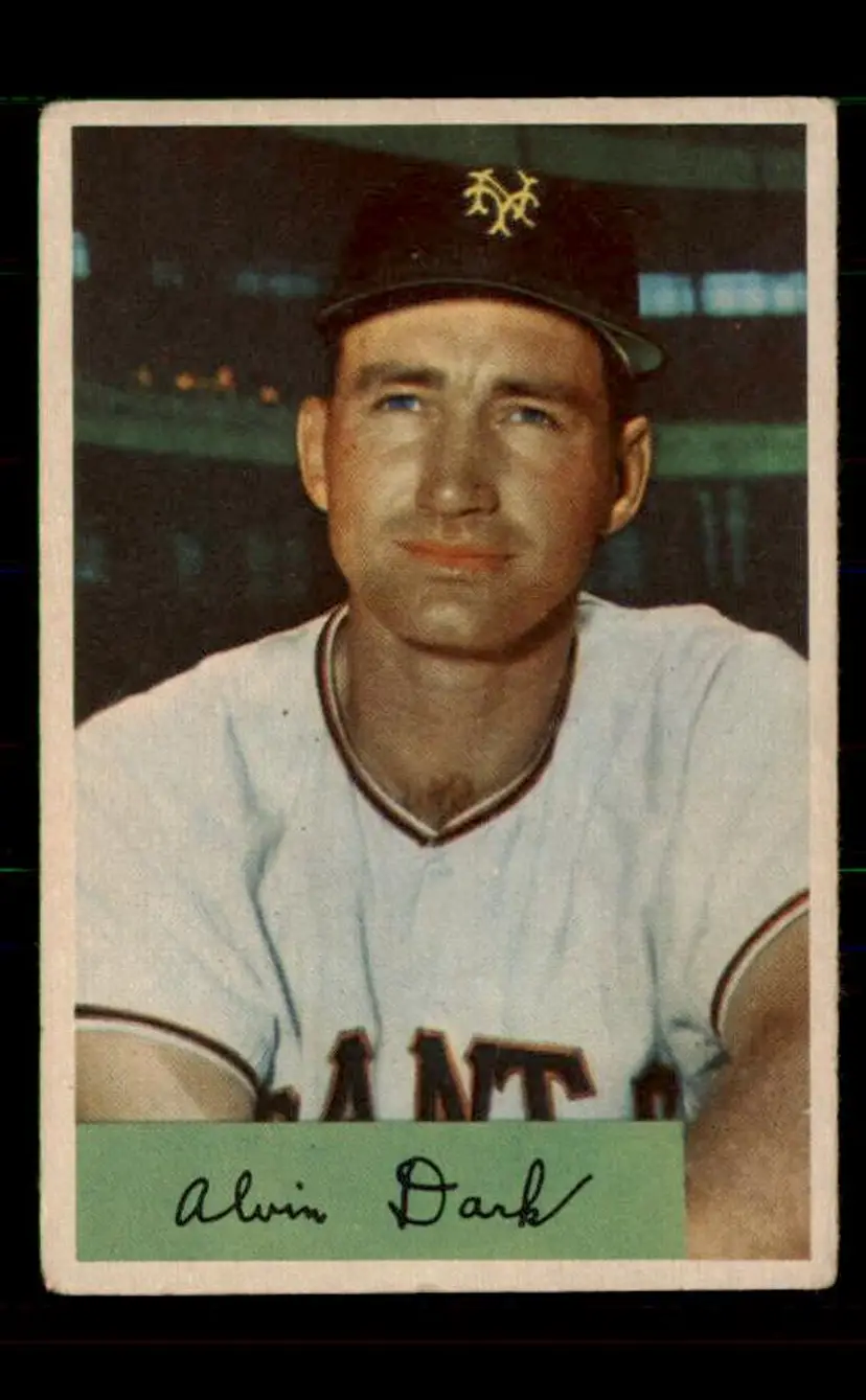 1954 Bowman #41a Alvin Dark - (pk-tl3) - New York Giants