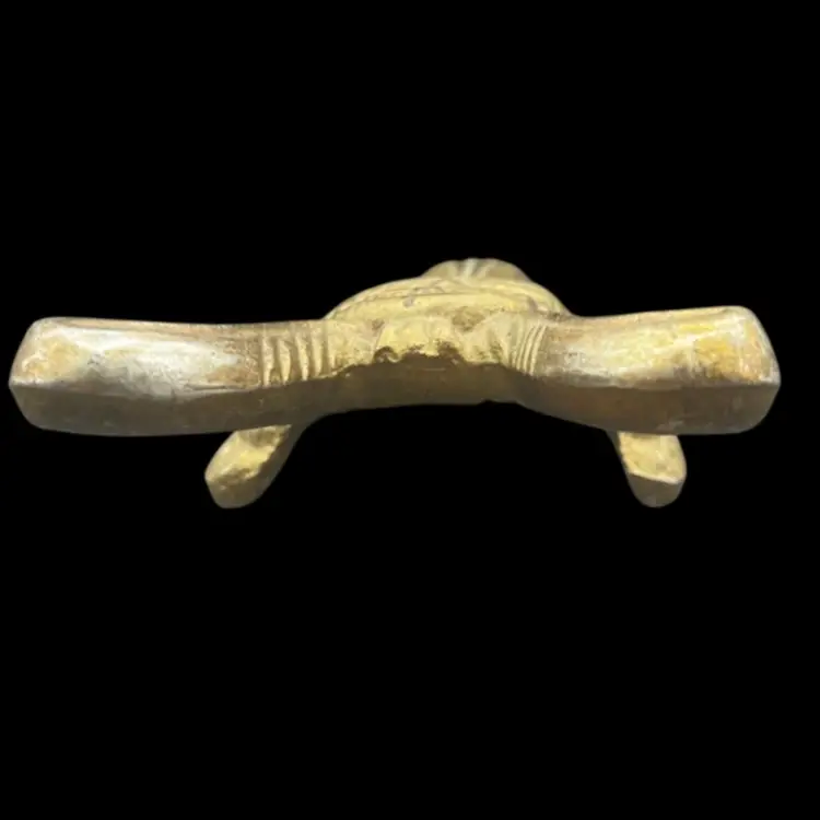 #255A Vintage Cast Brass/Metal Beetle Shaped Boot Jack 8 1/2” Long