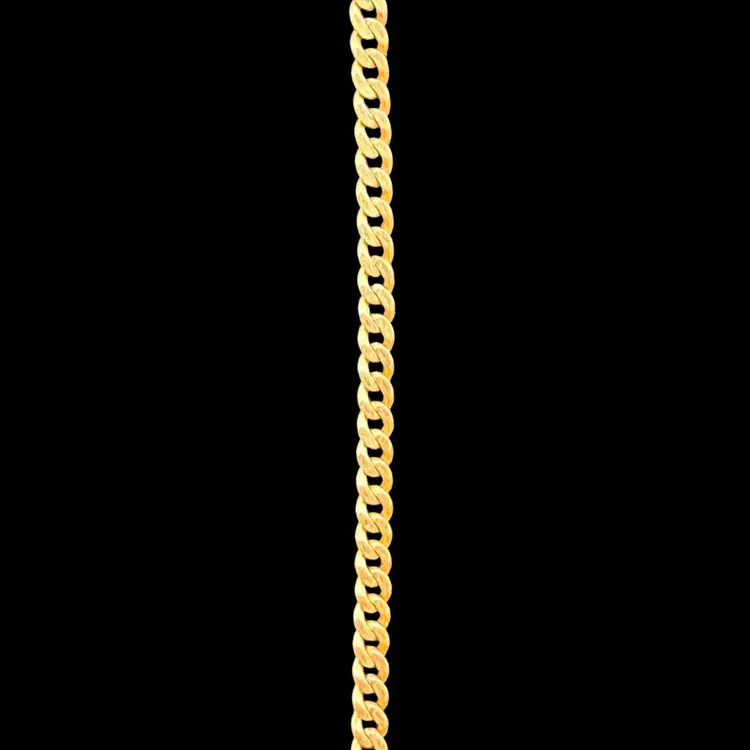 Vintage Mid Century 14k Solid Gold 18” Curb Link Chain, 2.4g Tested