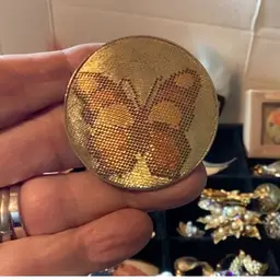 Butterfly Brooch And Snd Pendant