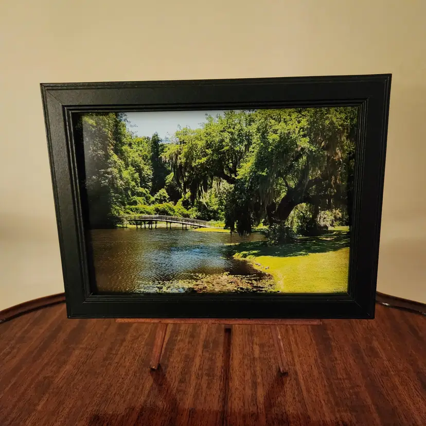 Photograph Of Landscape With Water And Bridge, 5x7, Frame Not Included