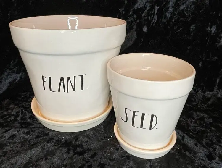 Rae Dunn Ceramic planters by Magenta
