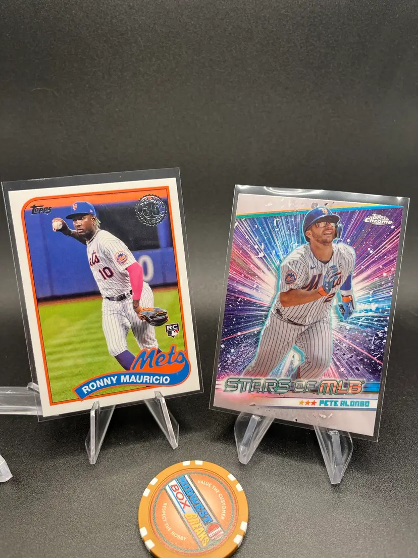 Ronny Mauricio And Pete Alonso Chrome 2024 Topps New York Mets
