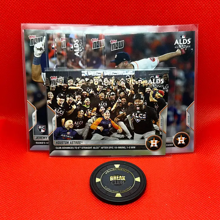 2022 Topps NOW 82-Card Houston Astros Set - Regular Season / ALDS / ALCS / WS