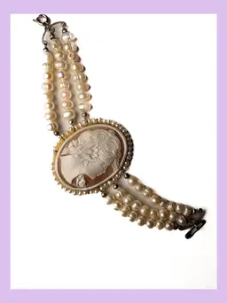 925 Shell Cameo Bracelet