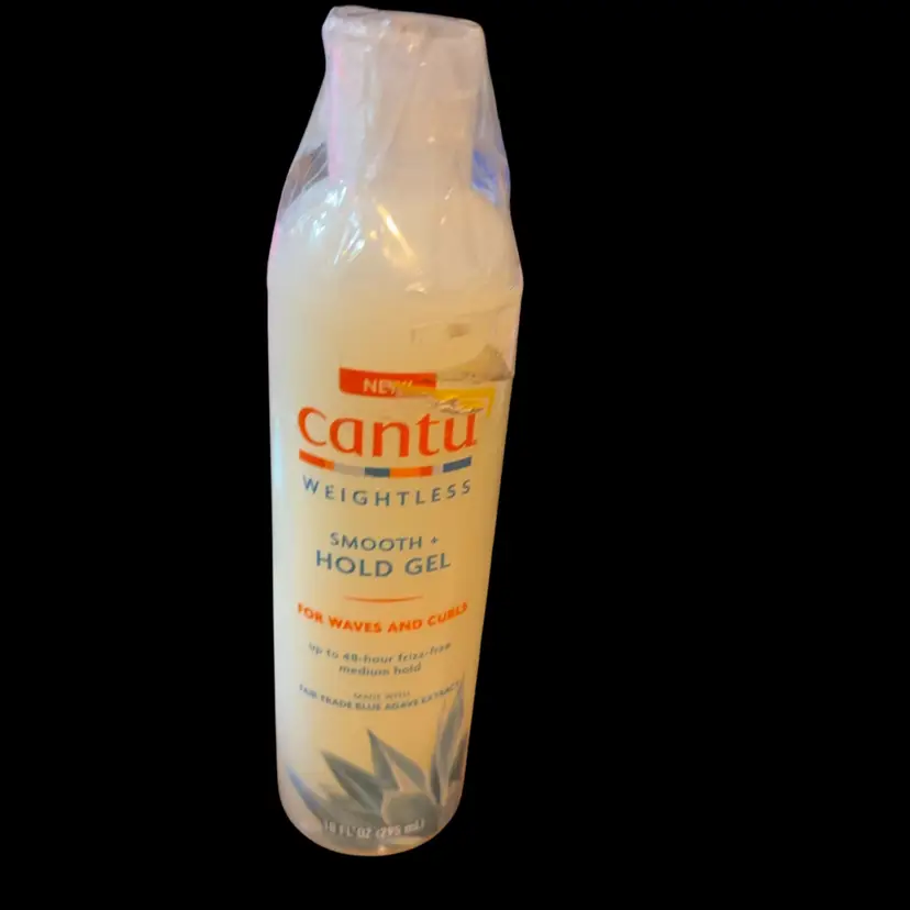 Cantu Weightless Smooth Hole Gel For Waves And Curls Up To 48 Hour Frizz Free Medium Hold Made With Fair Trade Blue Agave Extract
