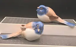 Vintage Bing & Grondahl B & G Bird Optimist & Pessimist Porcelain 1633 1635