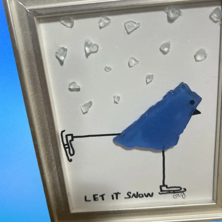 Let It Snow Skating Penguin - Made By Me