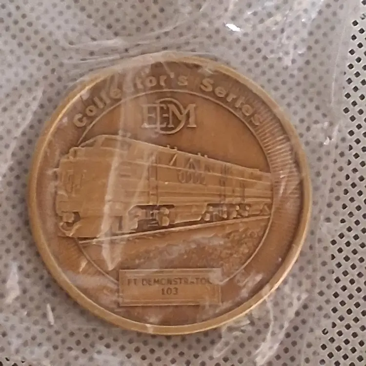 Model Railroader Token FT 103 Demonstrator EMD Locomotive New Uncirculated Gold