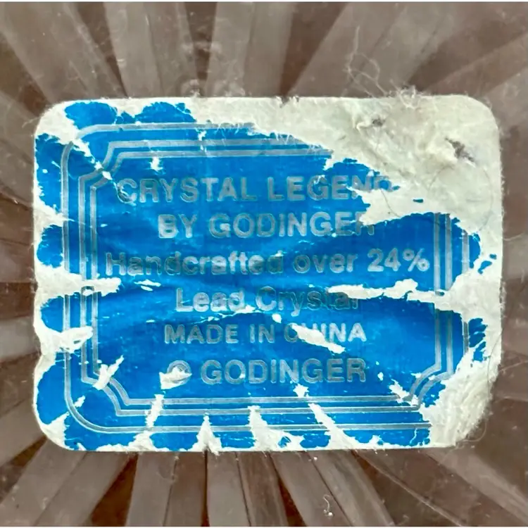 Godinger Cut Crystal Clear High Quality Votive Candle Holder 5”x 4”