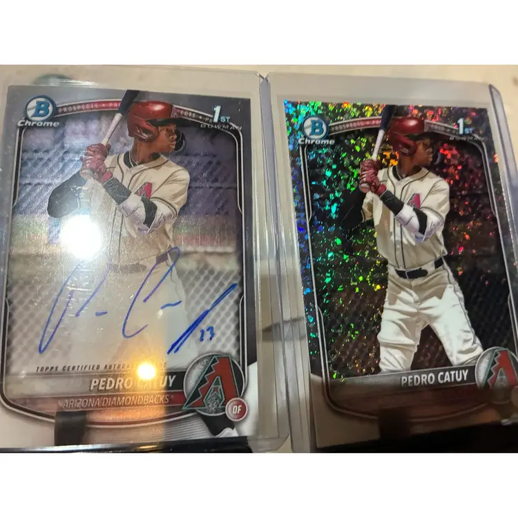 Pedro Catuy 1st Bowman Auto And Sparkle Arizona Diamondbacks